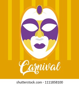 Mask carnival concept