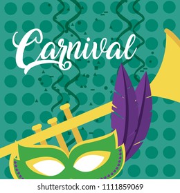 Mask carnival concept