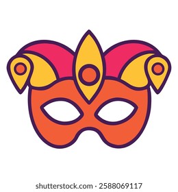 mask carnival icon illustration vector