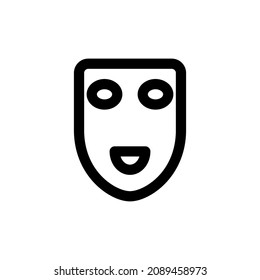 mask carnival icon style vector design element