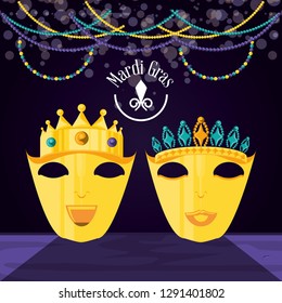 mask carnival of mardi gras celebration