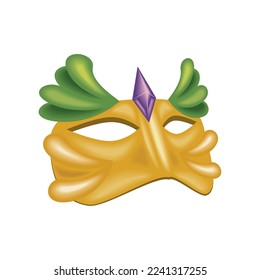mask carnival mardi gras icon isolated