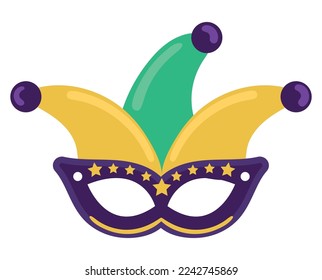 mask carnival mardi gras icon isolated