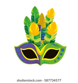 mask carnival party icon