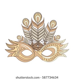 mask carnival party icon