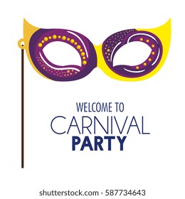 mask carnival party icon