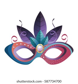 mask carnival party icon