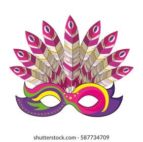 mask carnival party icon