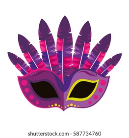 mask carnival party icon