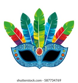 mask carnival party icon