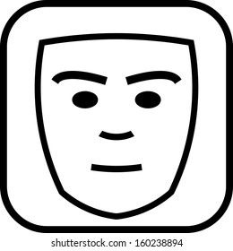 Mask carnival vector isolated 