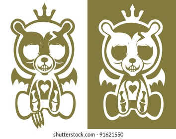 mask child, vector illustration.
