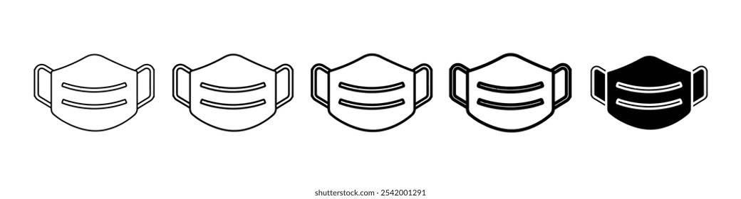 mask cion Simple outline illustration