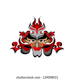 Mask color tattoo