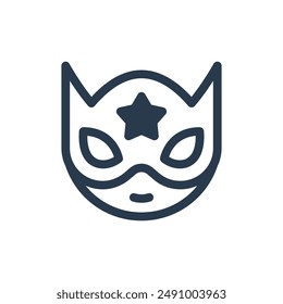 Mask for Comic Vector Icon