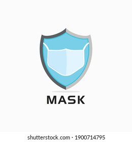 Mask concept design in a shield for protection from viruses or germs