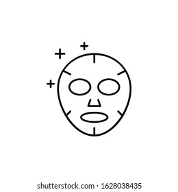 Mask, cosmetic icon. Simple line, outline vector makeup icons for ui and ux, website or mobile application