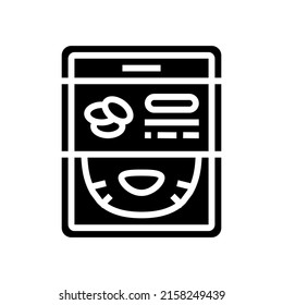 mask cucumber glyph icon vector. mask cucumber sign. isolated contour symbol black illustration