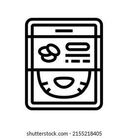 mask cucumber line icon vector. mask cucumber sign. isolated contour symbol black illustration