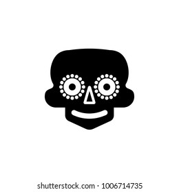 mask the day of the dead icon. Elements of culture of Mexico icon. Premium quality graphic design icon. Simple love icon for websites, web design, mobile app, info graphics on white background