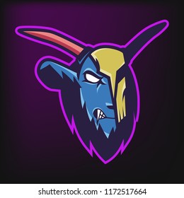 Mask Devil E-Sport Mascot Logo