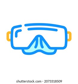 mask diver accessory color icon vector. mask diver accessory sign. isolated symbol illustration