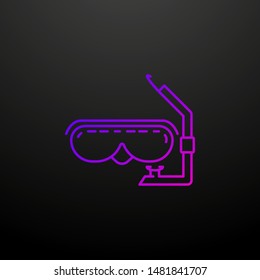 Mask for diving dusk style nolan icon. Elements of summer holiday and travel set. Simple icon for websites, web design, mobile app, info graphics