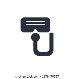 Mask for diving icon. Goggles symbol symbol modern simple vector icon