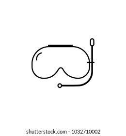 mask for diving icon.Element of popular tourism icon. Premium quality graphic design. Signs, symbols collection icon for websites, web design,