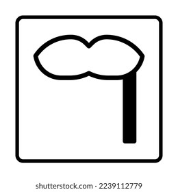 Mask dualtone Icon. Social media sign icons. Vector illustration isolated for graphic, web design, apps and websites