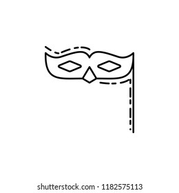 mask dusk style icon. Element of birthday party in dusk style icon for mobile concept and web apps. Thin line mask icon can be used for web and mobile