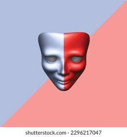 the mask expresses someone behind the mask has its own personality