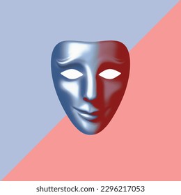 the mask expresses someone behind the mask has its own personality