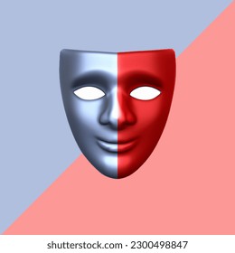 the mask expresses someone behind the mask has its own personality