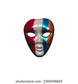 the mask expresses someone behind the mask has its own personality