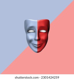 the mask expresses someone behind the mask has its own personality