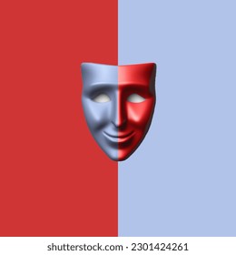 the mask expresses someone behind the mask has its own personality