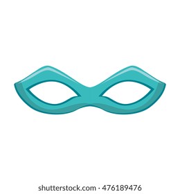 mask eye face masquerade accessory mystery decoration vector illustration