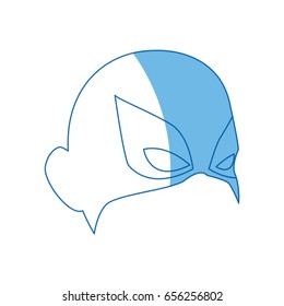 mask for face character super hero in the style of comics