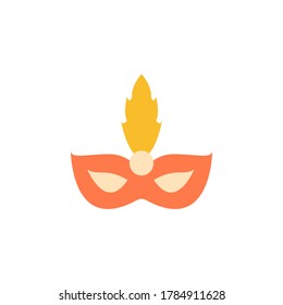 Mask, feather icon. Simple color vector elements of cultural activities icons for ui and ux, website or mobile application