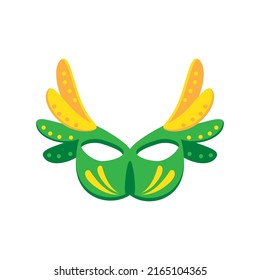 mask with feathers icon isolated