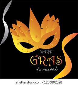 Mask Festival Mardi Gras Carnival Illustration