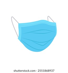Ícone plano de máscara, ilustração de vetor