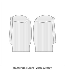 Mask Flat Illustration Cad Accessory Winter Streetwear Mockup Blank Vector Activewear outdoor streetwear workwear knit