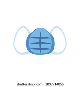 enmascarar diseño de icono de estilo plano de atención médica de emergencia clínica y tema del paciente Ilustración vectorial