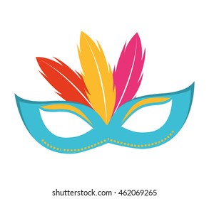 mask fool funny icon vector illustration design
