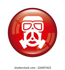 mask gas graphic design , vector illustration