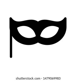 mask glyph flat vector icon