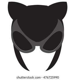 Mask helmet logo. Vector clipart Design for gaming applications. Cloakroom.