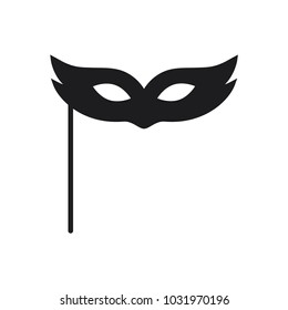 mask icon, carnival mask in trendy flat style 